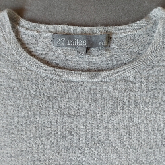 Cashmere 27 Miles Malibu gray blouse size XS - Picture 3 of 13